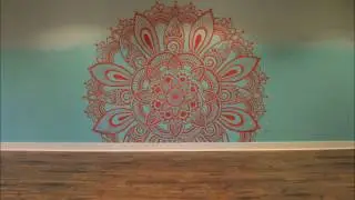 Mandala mural timelapse