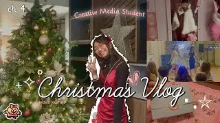 Christmas catch-up 🎁 bestie's party, festive beginnings & endings | creative student vlog ♡