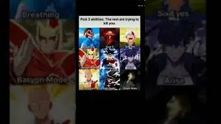 Pick 3 Abilities, The Rest of Them Are Trying To Kill You | Vem_No_Pique #anime #goku #gojo #naruto