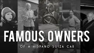 FAMOUS people who drove a HISPANO SUIZA CAR (Picasso, Einstein, Lacoste...)