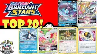 Top 20 Pok&eacute;mon Cards from Brilliant Stars! Best Set!? (New Sword & Shield Expansion - Set Review)