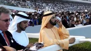 Dubai World Cup 2015: Shaikh Mohammed watches the race