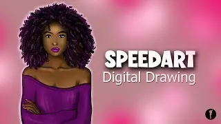 Digital Art Speedart: Turning a Photo into a Cartoon Portrait | Timelapse Drawing
