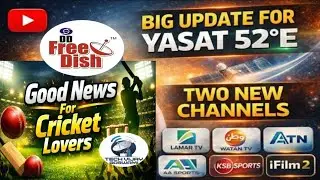 Yahsat 52.5 East New Update Today ✅️ Yahsat 52 E New Channels Add 2026 || Yahsat 52 E || 📡🛠 2 Feet📡🏏