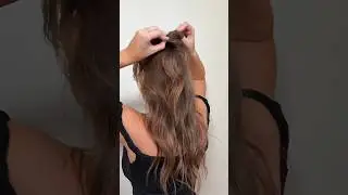 Простая прическа с частично собранными волосами 🤍 @randco #простыепрически #урокпоприческам #прич...