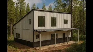Build Your Dream: Exclusive 25x36 Barndominium Kit [With Loft & Porch]