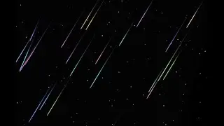 Relaxation Screensaver - Shooting Star, Night Sky - 12 Hours (No Sound)