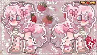 ✮⋆ Pony Town⋆˙ ∘₊✧Cute Girl Skin Tutorial✧₊∘ &bull;&deg;Skin Idea&deg;&bull; ⋆˙ by szha ⋆˙