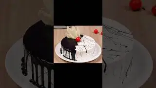 half chocolate half vanilla cake design #subscribe #cake #halfcake