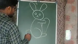 HOW TO DRAW BABY RABBIT/CUTE RABBIT DRAWING/EASY DRAWING FOR KIDS