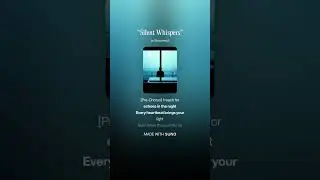 “Silent Whispers”  描寫那些沒說出口卻深藏心底的情感，歌詞溫柔細膩，如耳邊低語般訴說思念與牽掛。旋律安靜而感傷，適合在夜深人靜時聆聽，讓心慢慢沉澱。