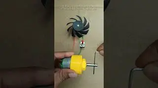 Running 9-wing propeller with DC generator motor #techbuild #project #generator