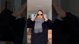 The balaclava scarf tutorial 🖤 | Yes or no? #luxurystyle #outfitideas #howto #scarf