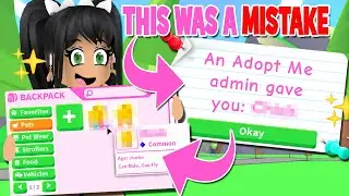 ADOPT ME Gave Me a NON TRADABLE PET? MISTAKE? (roblox)