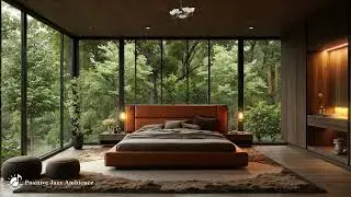 Warm Indoor Jazz Ambience For Relieve Stress | Soothing Jazz Music With Fireplace Sound To Chill