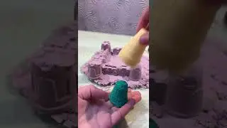 Sand castle! How to make a sand castle with model sand/DIY sand castle is fun #sandcastle