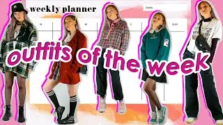 Outfits of The Week // School Outfit Ideas 2021 // Fall Lookbook | Annemclayne