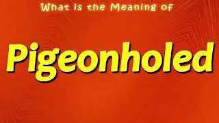 What is the Meaning of Pigeonholed