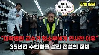 [본편] 3년간 무시받던 청소부 할머니가 심정지 환자 구하자 사장이 무릎 꿇고 운 이유 (실화)