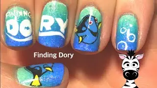Finding Dory Nail Art Tutorial