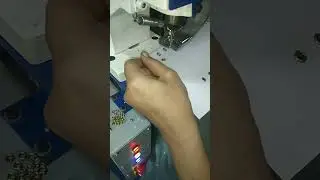 Eyeleting Operation on Single Channel Machine