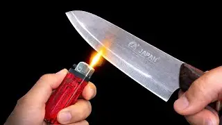 Millions of People Don&rsquo;t Know This! Sharpen a Knife Using Only a Lighter!