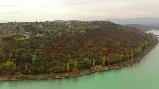 Tihany a tél kezdetén - 4K drone video