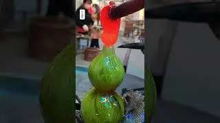 Make a glazed gourd | Liulige #glass #blowing #liuli #fused #Crafts