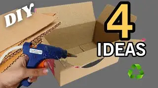 Transforming Cardboard & Waste Material♻️: 4 Super Genius Recycling Ideas That Will Amaze You