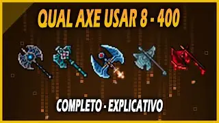[TIBIA] - QUAL AXE USAR DO LEVEL 8 AO 400+ | EXPLICATIVO (COMPLETO)