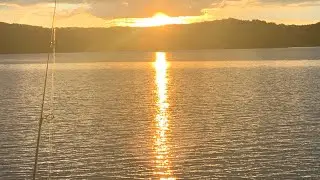 Fishing lake Blue Ridge in North Georgia