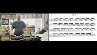 Etude 71 - Backsticking different notes of a paradiddle