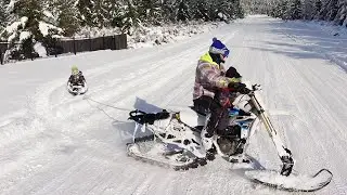 BIG AIR Snow Bike CRASH on CONCRETE After Hitting a Jump