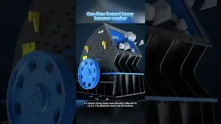 💥 ONE-PASS CRUSHING! #machine #sand #stone #crusher #hammer #mining #factory