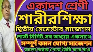Class 11 Physical Education 2nd semester Sugg., last minute,@Triyasha Study Center,#physical edu.