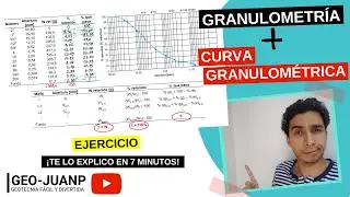 Cómo calcular la tabla de GRANULOMETRÍA y dibujar la CURVA GRANULOMÉTRICA | Por GeoJuanP