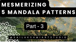 Beautiful Mandala Pattern Drawing | Stress Relief & Mindful Art