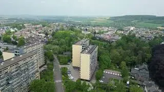 The city Vaals the Netherlands from above