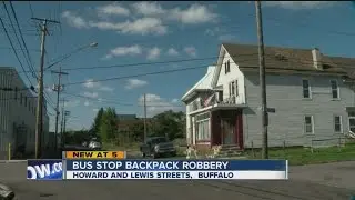 Student robbed at bus stop by man with gun