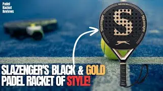 Slazenger's Black & Gold: The Padel Racket of Style!