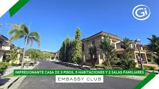 🏡 Impresionante Casa de 3 pisos con 5 Hab., 2 salas familiares y rodeada de naturaleza 📍Embassy Club
