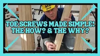 DIY ~ The Truth On How To Toe Screw Framing Studs Like A Pro!