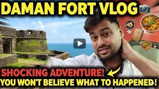 This 16th Century Fort has the BEST view in Daman 🌊 #Damanfort #Damankila #biharibabuvlogs 