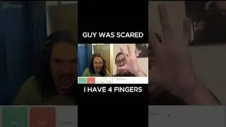 GUY WAS SCARED I HAVE 4 FINGERS #viral #funny #omegle #shocked #fyp