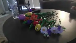 Building Lego Flowers for MamaG
