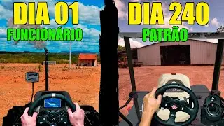 De funcion&aacute;rio a patr&atilde;o | 240 dias evoluindo uma fazenda | Farming simulator