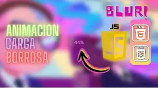 Crear una Animación de Fondo de Carga Borrosa con HTML, CSS y JavaScript | Blurry Loading Animation✅