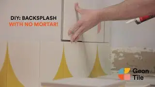 DIY: Tile Backsplash With No Mortar
