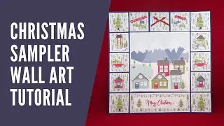 Christmas Scene Sampler Wall Art using the Trimming the Town Suite from Stampin' Up!