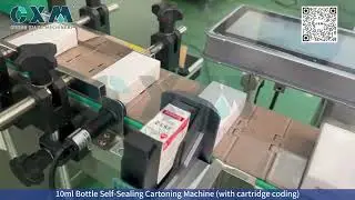10ml Bottle Self Sealing Cartoning Machine with Cartridge Coding